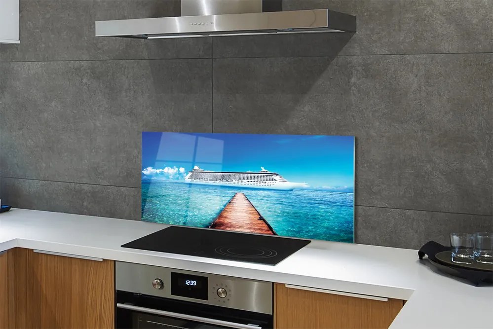 Szkło Ozdobne do Kuchni Letni Rejs po Morzu