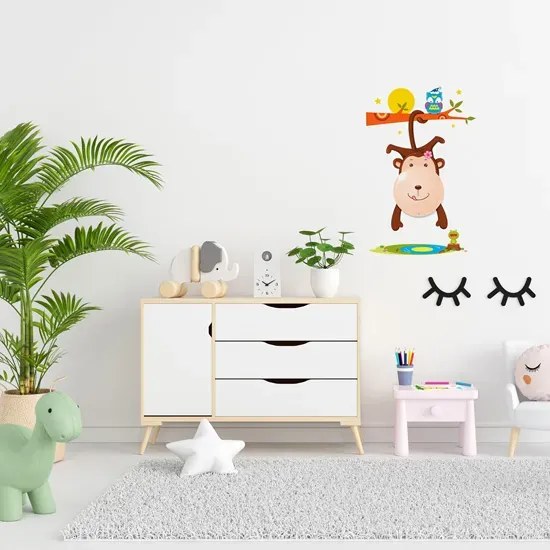 Lampka nocna LED z naklejkami małpka - N49-Artelia