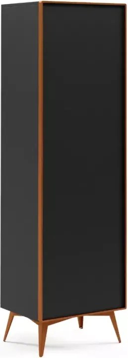 Mała witryna do salonu Mavel 60 cm – nowoczesna, industrialna, metal i drewno