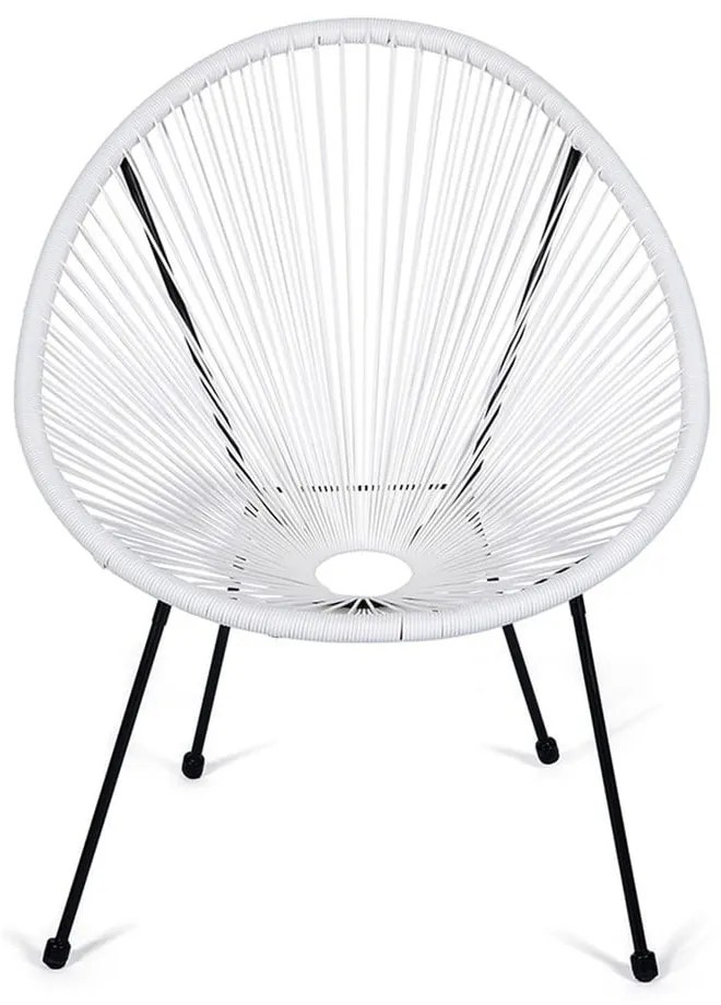 Biały metalowy/plastikowy fotel ogrodowy Avocado Comfort – Bonami Selection