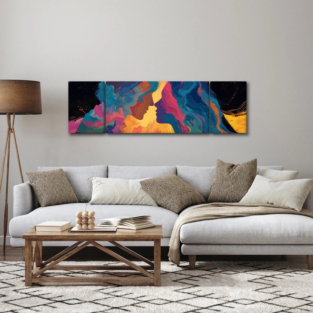 Obraz - Kosmiczna miłość (170x50 cm)