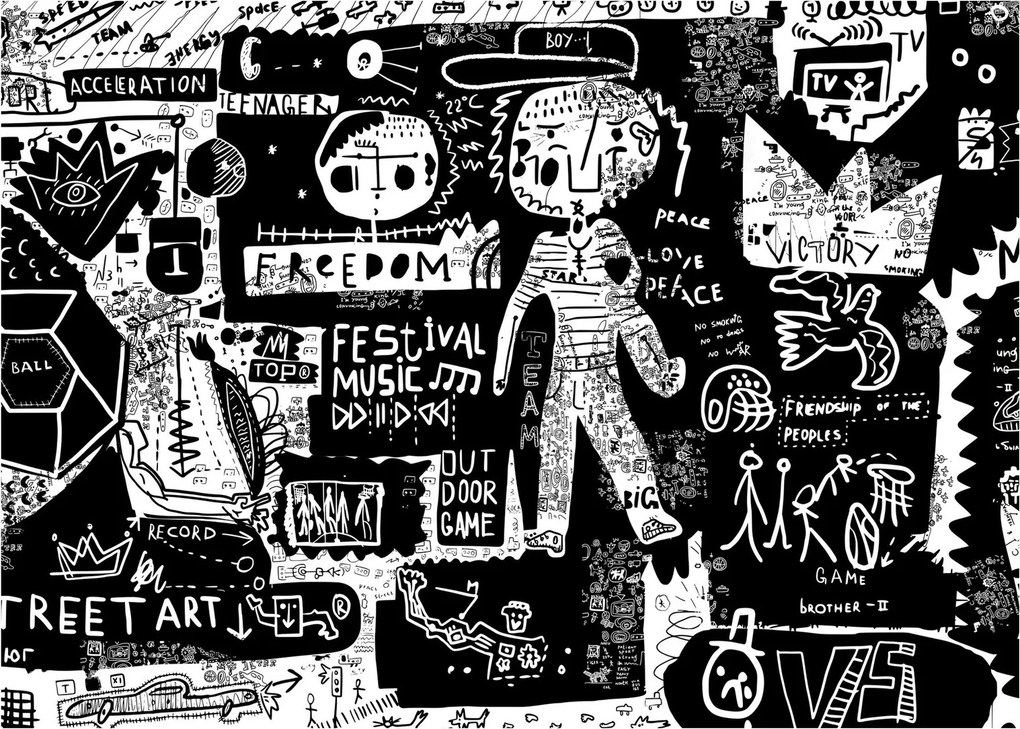 Obraz na szkle - Graffiti (70x50 cm)