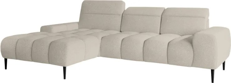 Narożnik GIANO S układ L Lewostronny z elektryczną regulacją siedziska w ktaninie AUSTIN 02 WERSAL