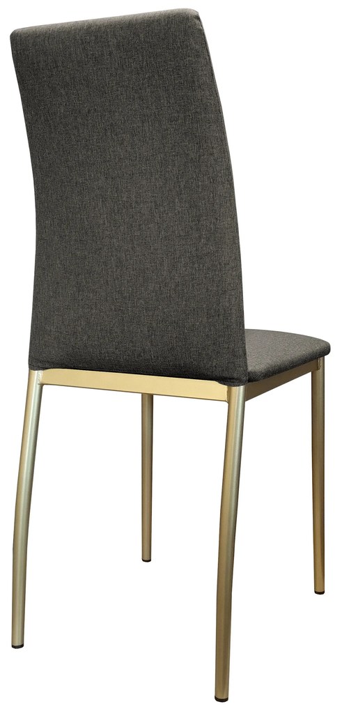 Krzesło tapicerowane ALAN stelaż złoty Sawana 05