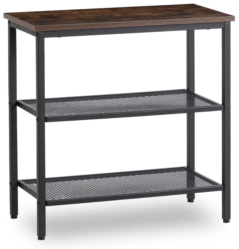 Stolik Kawowy CARTER 60 cm Dąb Rustykalny/Czarny Nowoczesny Loft
