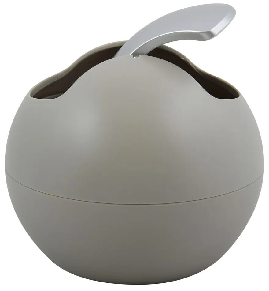 Szarobrązowy plastikowy kosz na śmieci 1 l Bowl Matt – Spirella