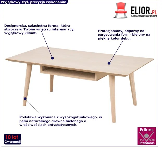 Naturalny stolik kawowy - Softar