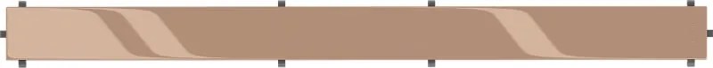 Mexen Flat M13 maskownica 2w1 do odpływu liniowego 70 cm, różowe złoto - 1619070