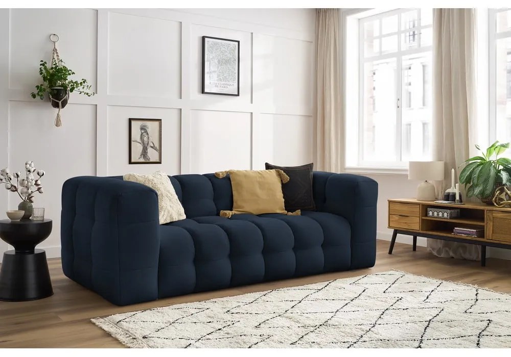 Ciemnoniebieska sofa 232 cm Cloud – Bobochic Paris