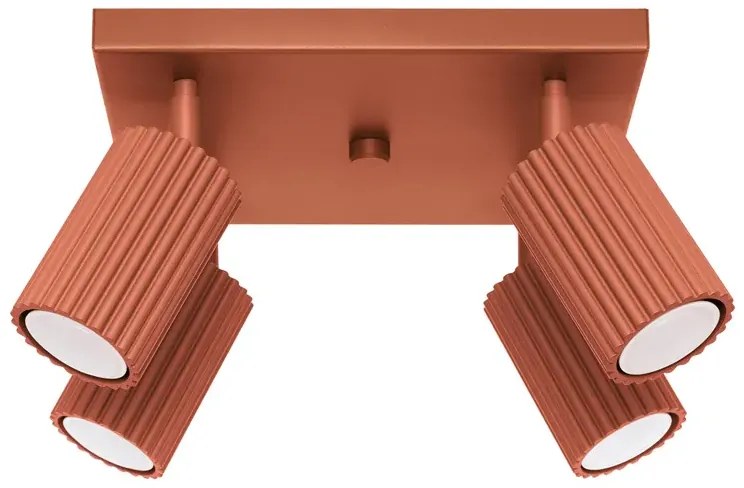 Elegancka loftowa lampa w kolorze ochra - D302-Melson
