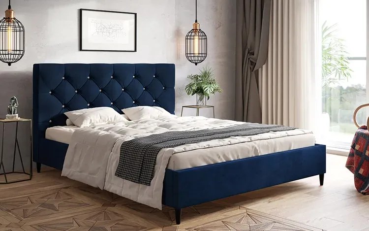Dwuosobowe łóżko z zagłówkiem 180x200 A2-T13