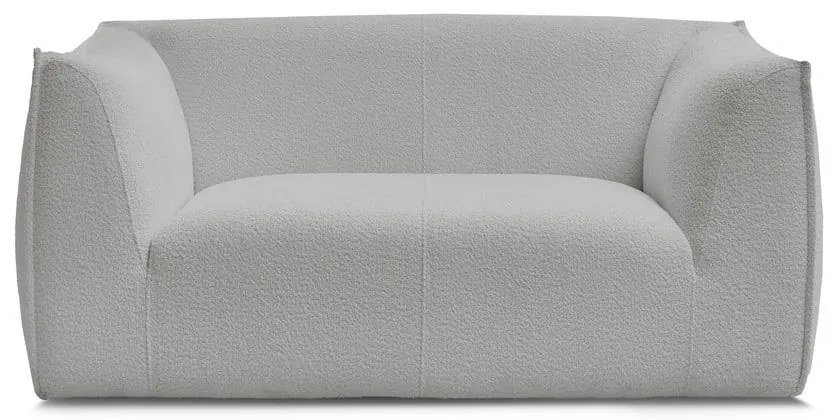 Jasnoszara sofa z materiału bouclé 170 cm Giorgia – Bobochic Paris