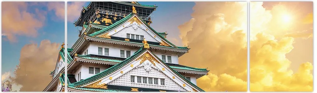 Obraz - Zamek Osaka (170x50 cm)