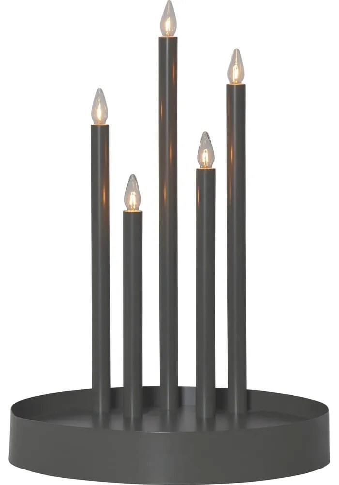 Czarna dekoracja świetlna ø 32 cm Deco – Star Trading