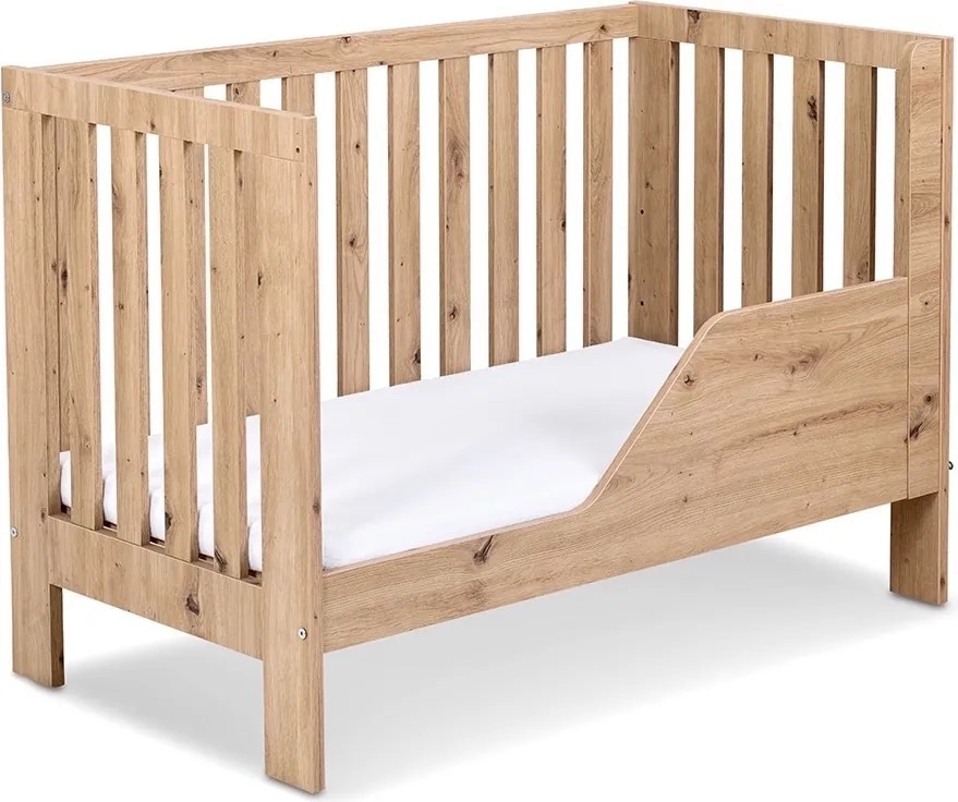 Łóżeczko dziecięce z funkcją sofy Amelia II 120x60, dąb