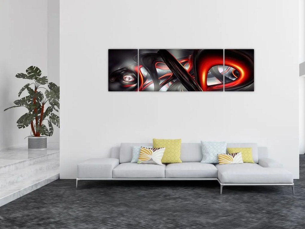 Obraz abstrakcji (170x50 cm)