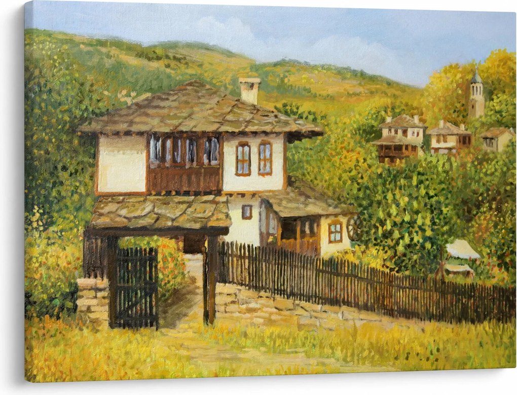 Obraz - Domki letniskowe w lecie (70x50 cm)