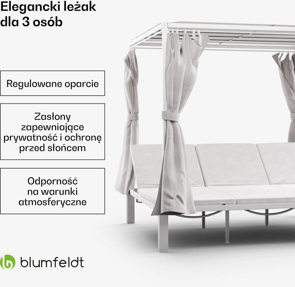 Blumfeldt Eremitage Triple Sunbed leżak ogrodowy