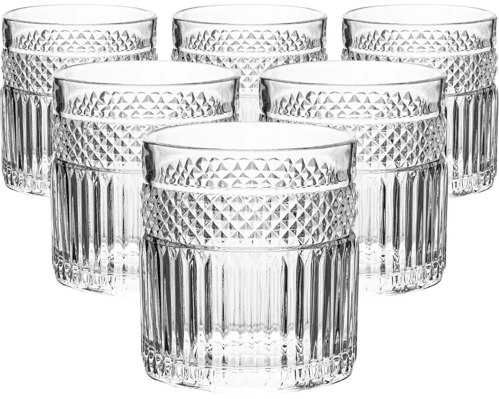 Altom Zestaw niskich szklanek Greta 330 ml, 6 szt., S