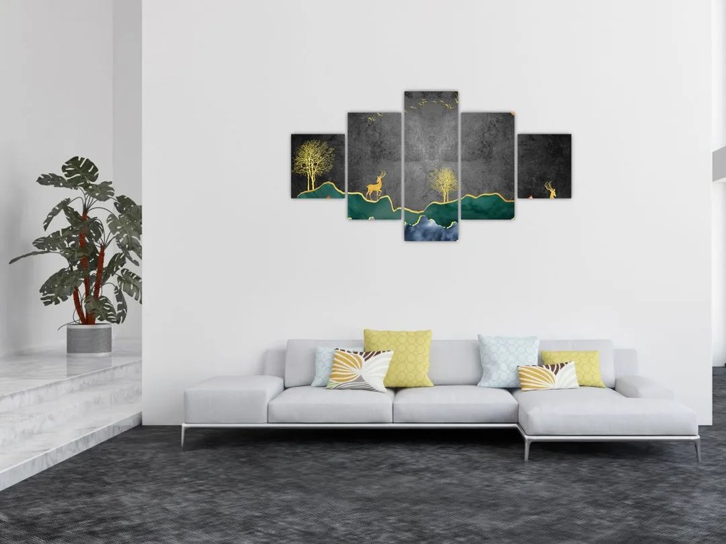 Obraz - Górska sceneria (125x70 cm)