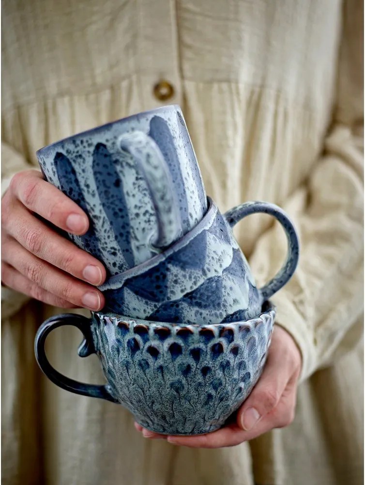 Szare filiżanki ceramiczne zestaw 4 szt. 365 ml Katrina – Bloomingville