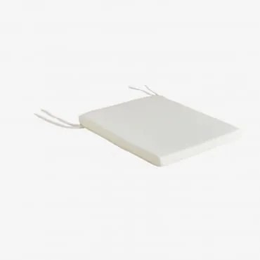 Kwadratowa Poduszka 40x40 Cm Na Krzesło Z Poliestru Elton Gardenia Biel - Sklum