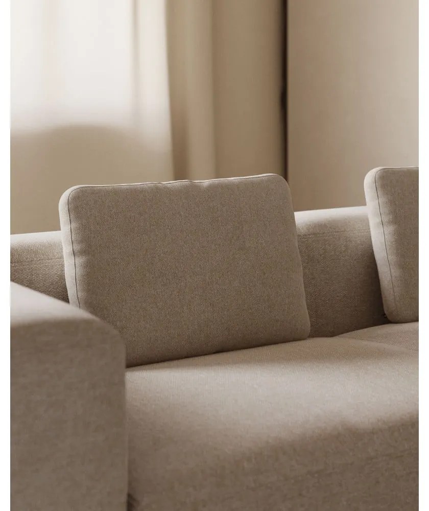 Beżowy narożnik (lewostronny) Blok – Kave Home