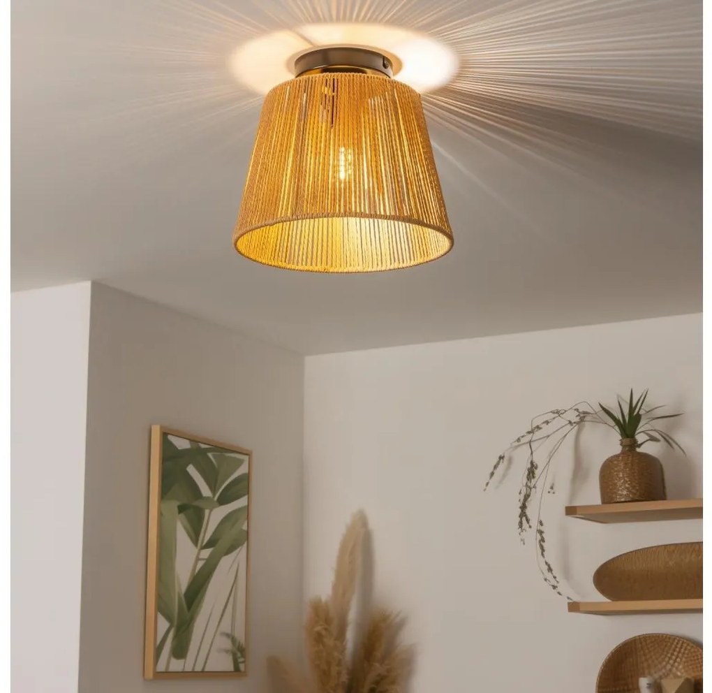 Brilagi - LED Przysufitowy żyrandol CERIA BOHO 1xE27/40W/230V Ø 28 cm brązowy