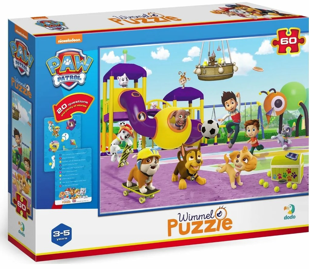 Dodo Puzzle Paw Patrol: Na spacerze, 60 elementów