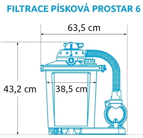 Filtr piaskowy ProStar 6 - 6,6 m3/h – Marimex