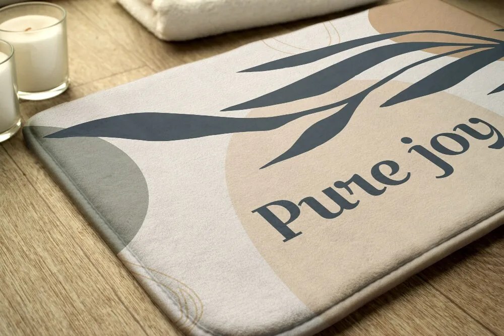 Antypoślizgowy dywanik łazienkowy Antypoślizgowy dywanik łazienkowy Roślina Liść