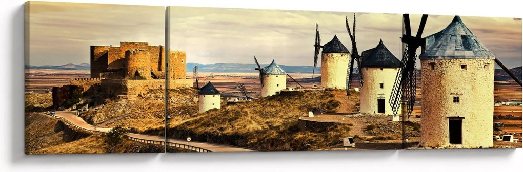 Obraz - Wiatraki (170x50 cm)