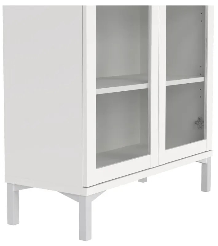 Biała witryna 89x203 cm Roma – Tvilum