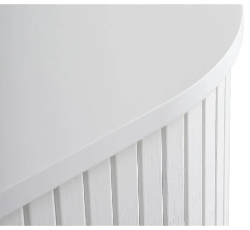 Biała komoda z drzwiami przesuwnymi 180x76x45 cm Nola – Unique Furniture