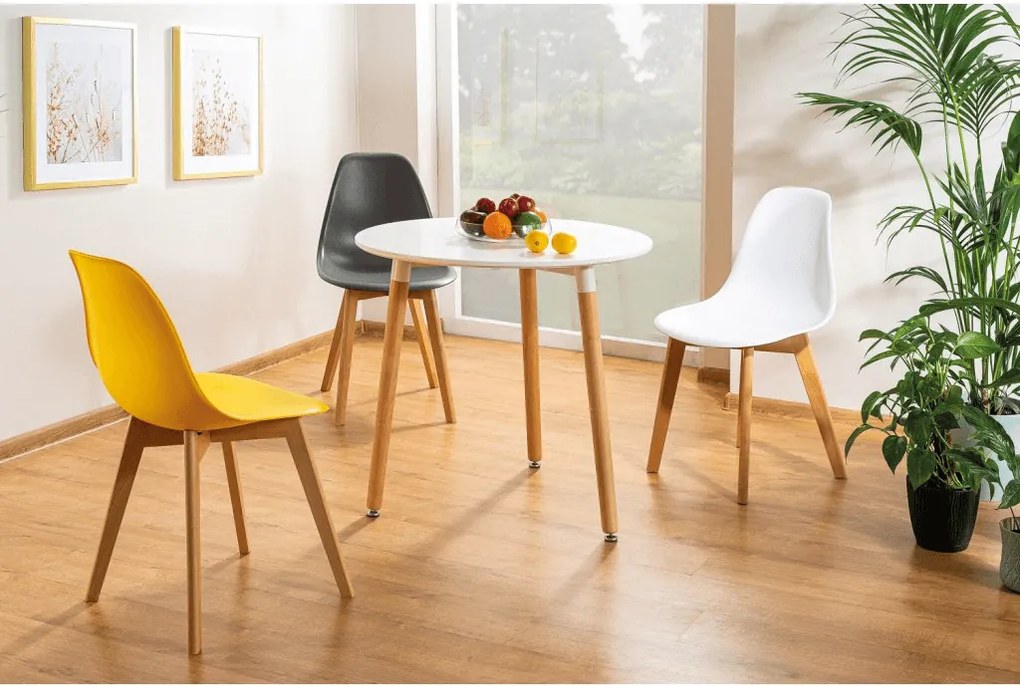 Jasnoszare krzesło MORIS