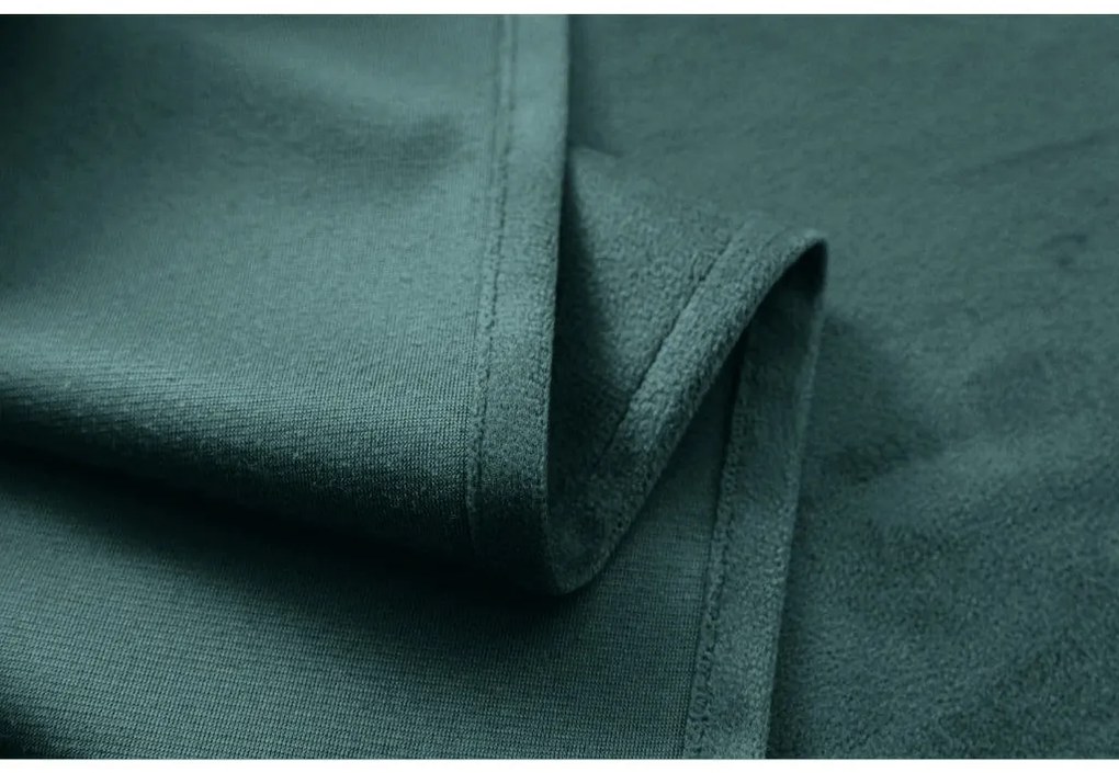 Zasłona zaciemniająca VELVET 140x250 cm, turkusowa Zawieszanie: Metalowe pierścienie