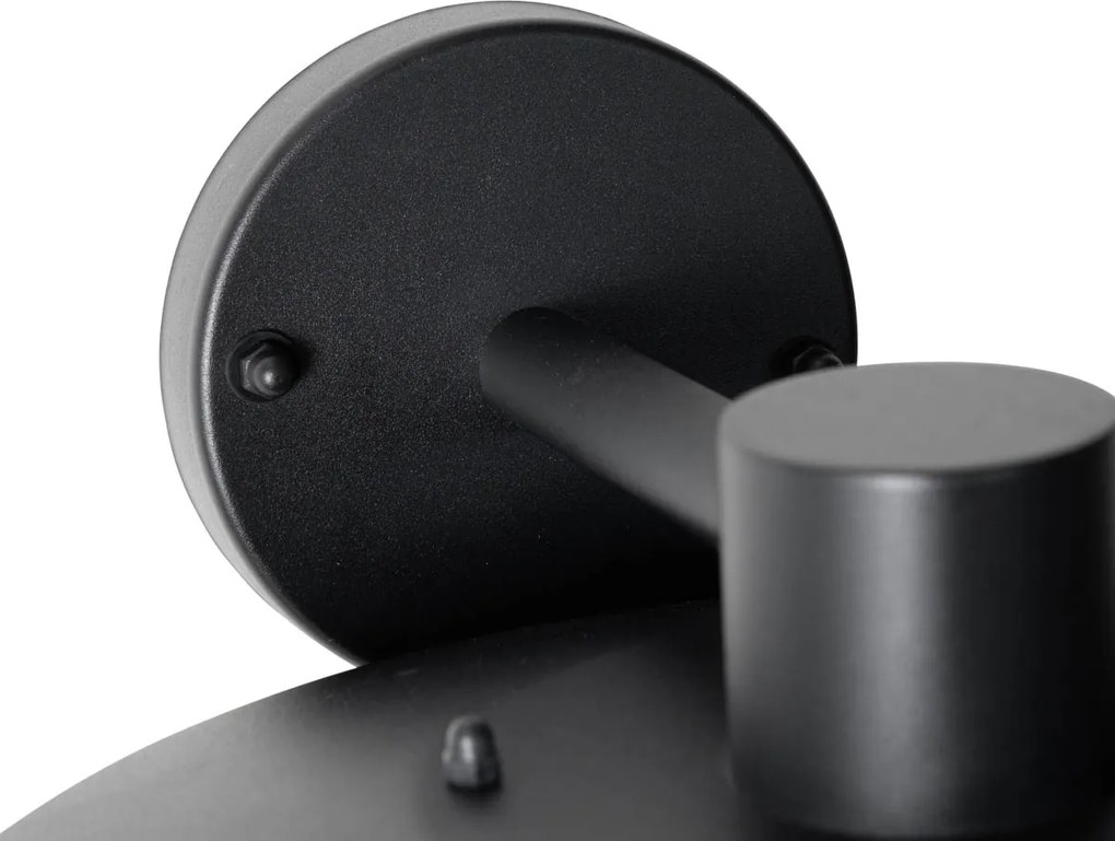 Designerska lampa ścienna zewnętrzna czarna IP44 - Morty