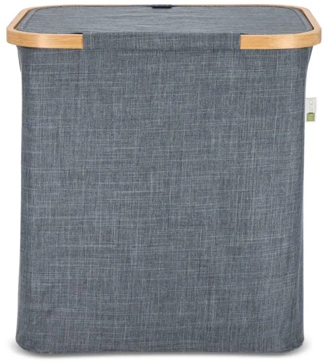 Kosz na pranie NOLVIO 50 L, niebieskoszary