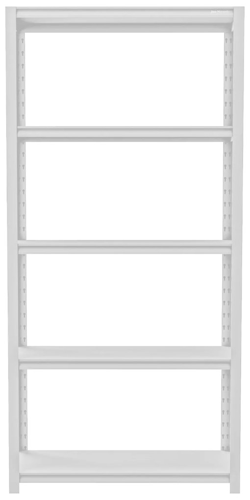 Regał garażowy gospodarczy metalowy SAM, 900 x 1830 x 450 mm, szary