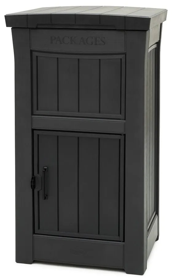 Ciemnoszara skrzynia ogrodowa Parcel – Keter