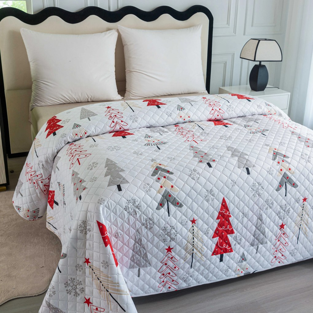 Narzuta na łóżko JINGLE, biały Rozmiar: 170 x 210 cm