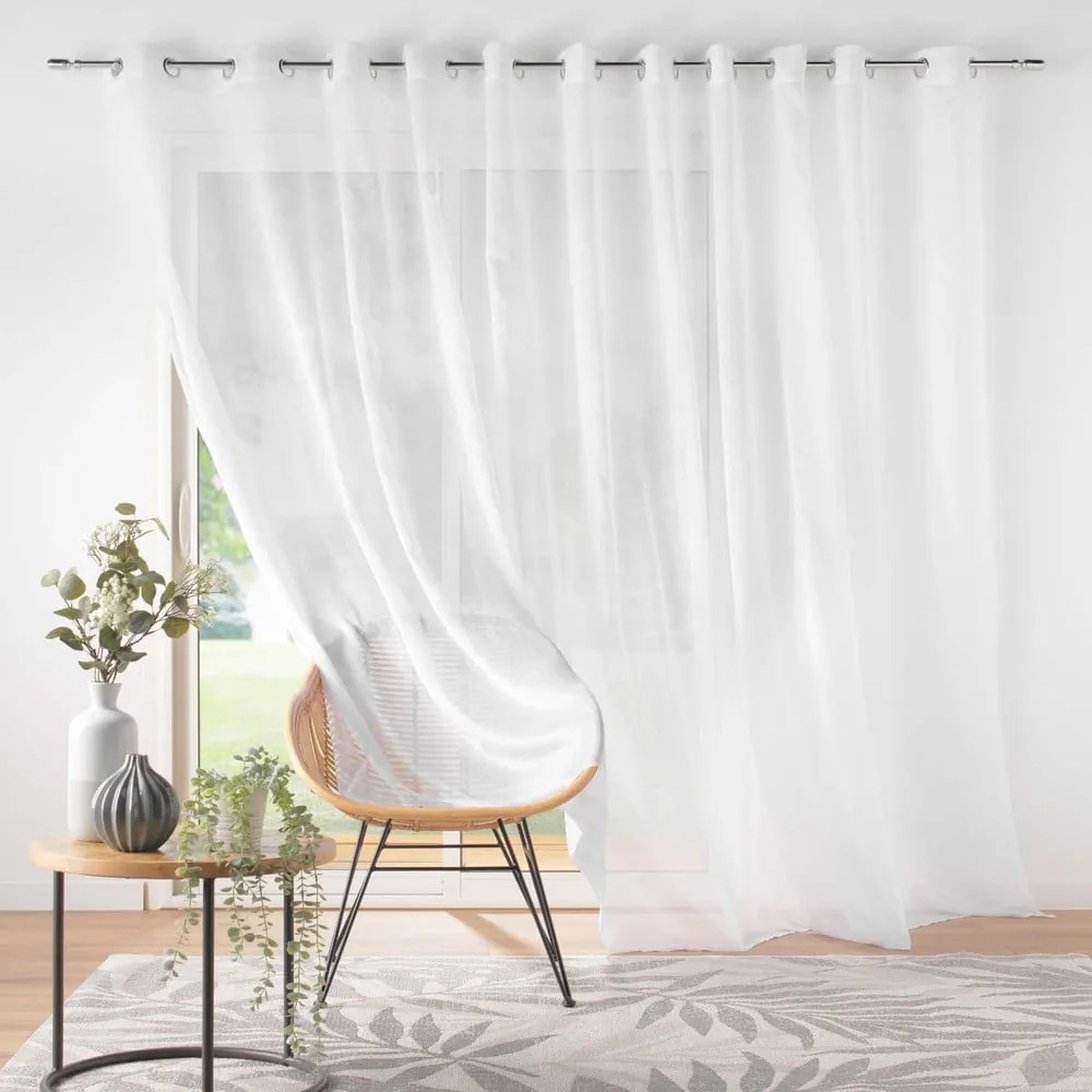 Biała firanka z woalu 400x240 cm Lissea – douceur d'intérieur