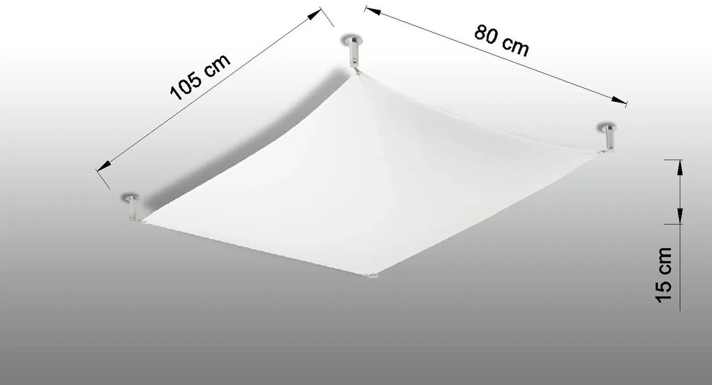 Minimalistyczny designerski plafon 105x80 cm - EX657-Uvefi