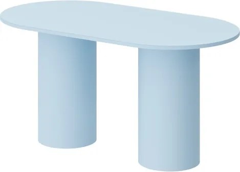Pastelowy owalny stół Roseto Hubertus