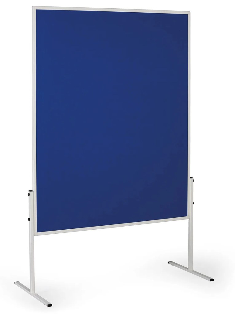 Tablica informacyjno-moderacyjna, 1200 x 1500 mm, tekstylna, niebieska, nieskładana