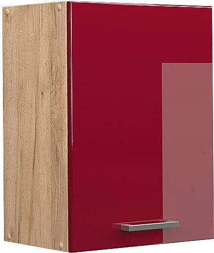 Szafka ścienna czerwony połysk 45x31x60 r-line