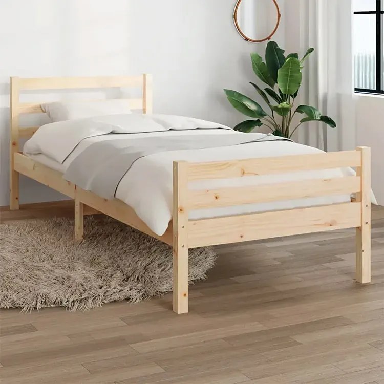 Pojedyncze łóżko z naturalnej sosny 90x200 - Fenso 3X