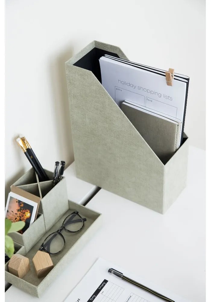 Beżowy organizer na dokumenty Bigso Box of Sweden Estelle