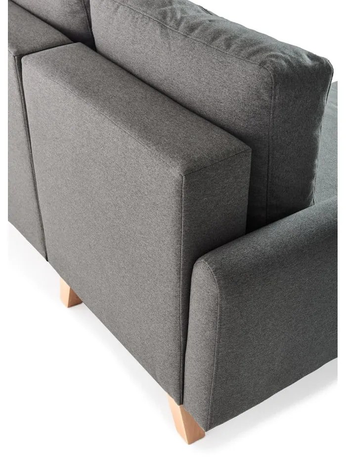 Ciemnoszary rozkładany narożnik Bonami Selection Pop