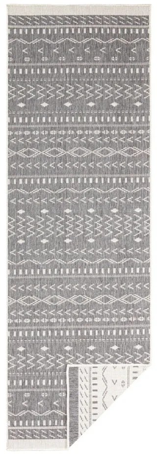 Szaro-kremowy chodnik odpowiedni na zewnątrz NORTHRUGS Kuba, 250x80 cm